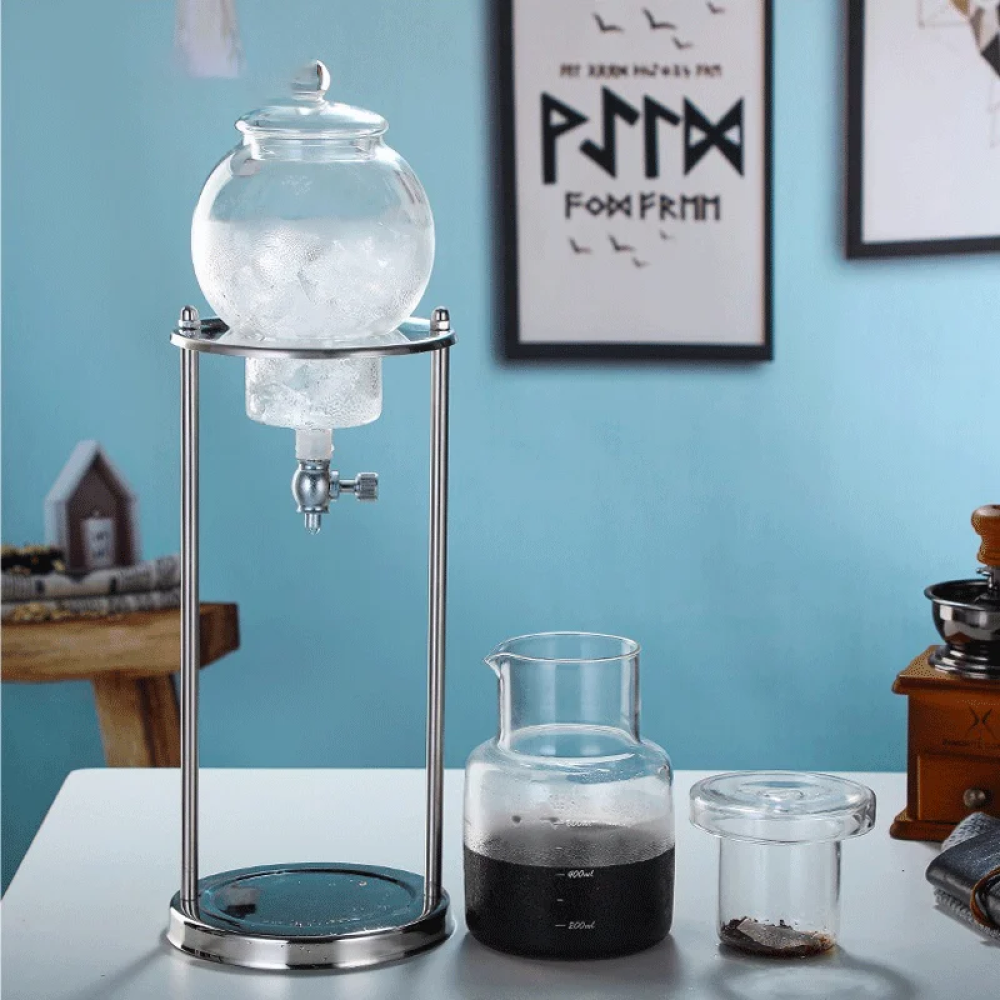 ginee_20260226164109982_0868569587.png One Two Cups Cold Brew Coffee Maker Classic Ice Dripper Pot 600ml - AO865