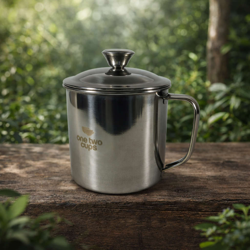 ginee_20260226164353464_5065289415.png One Two Cups Cangkir Kopi Stainless Steel Coffee Mug 450ml with Lid - B45