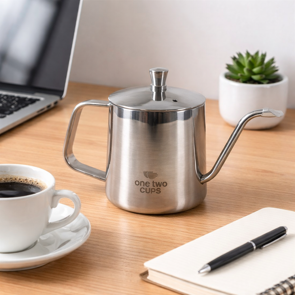 ginee_20260226164515191_7491959636.png One Two Cups Teko Kopi Leher Angsa Gooseneck Pour Over Kettle 350ml - ZM00102