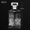 One Two Cups Whisky Decanter Glass Bottle Liquor Scotch Luxury 950ml - EJ50HF