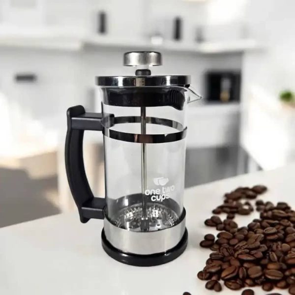 ginee_20260416161721407_6925468037.jpeg One Two Cups French Press Coffee Maker Pot Plunger Borosilicate - FS25 - 600ml