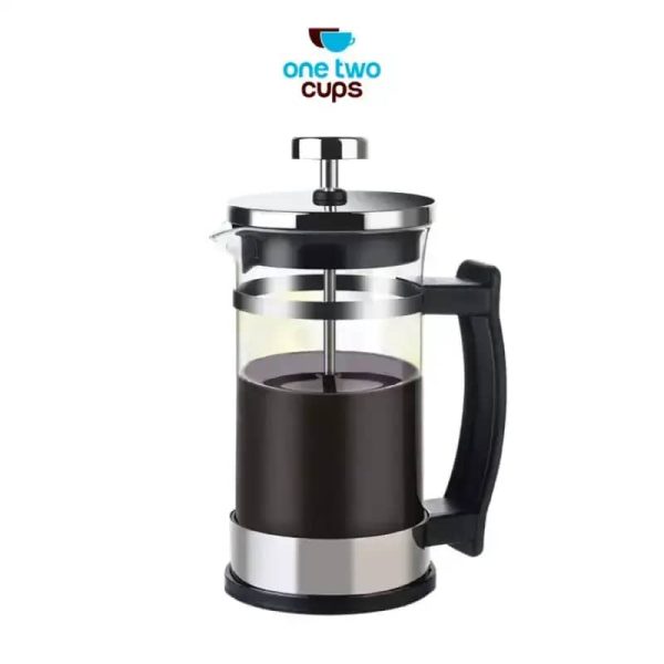 ginee_20260416161721501_2262058059.jpeg One Two Cups French Press Coffee Maker Pot Plunger Borosilicate - FS25 - 600ml
