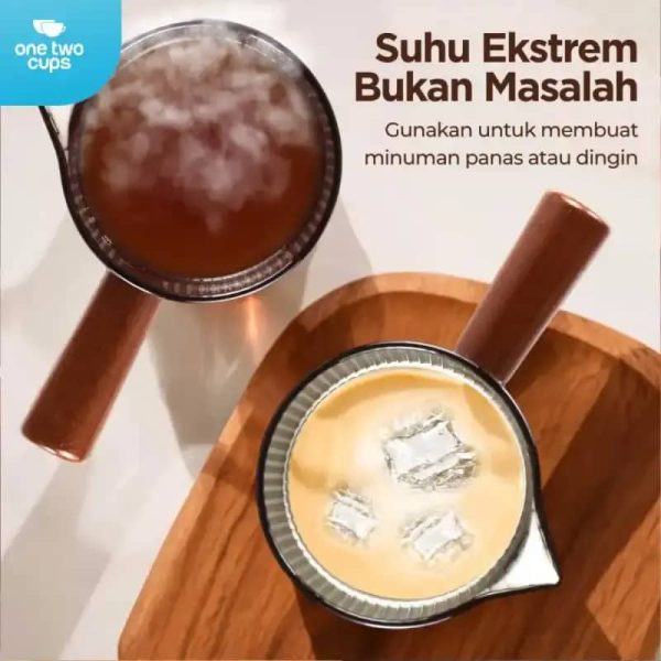 One Two Cups Gelas Takar Kopi Espresso Shot Measuring Cup Spout 120ml - KS21