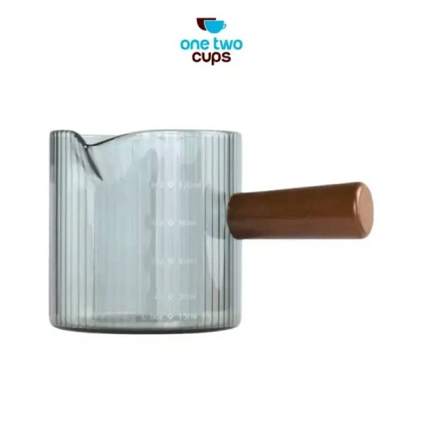 One Two Cups Gelas Takar Kopi Espresso Shot Measuring Cup Spout 120ml - KS21