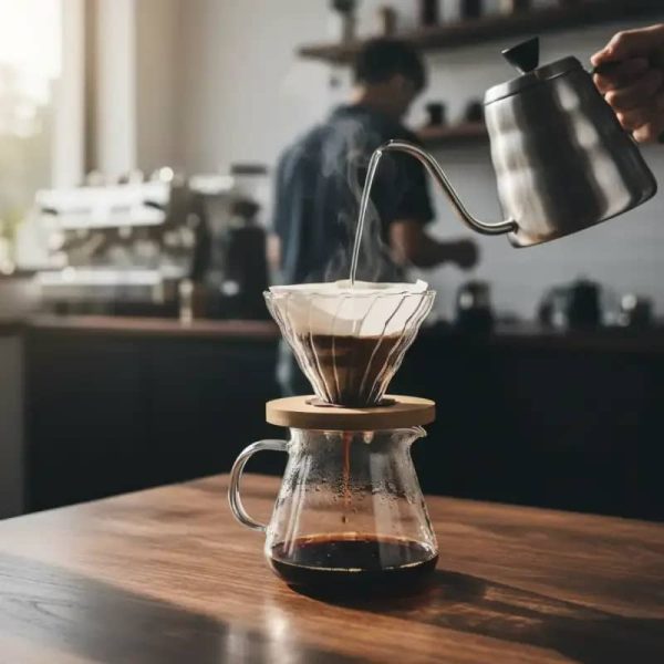 One Two Cups V60 Coffee Dripper Pour Over Kaca Manual Brew 1-4 Cup - VD-10BS