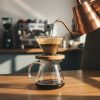 One Two Cups V60 Coffee Dripper Pour Over Kaca Manual Brew 1-4 Cup - VD-10BS