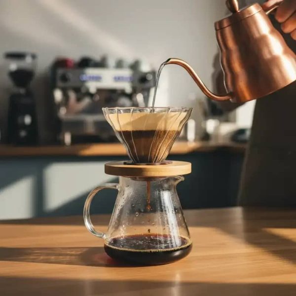One Two Cups V60 Coffee Dripper Pour Over Kaca Manual Brew 1-4 Cup - VD-10BS