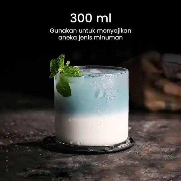 One Two Cups Gelas Whisky Cocktail Nordic Rock Glass 300ml - N-36