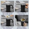 One Two Cups Cangkir Pengaduk Kopi Mixing Mug Stainless Steel 400ml - JB-01
