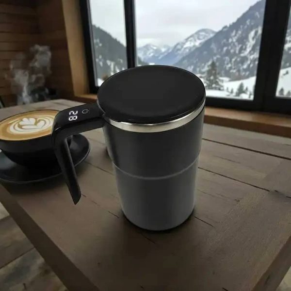 One Two Cups Cangkir Pengaduk Kopi Mixing Mug Stainless Steel 400ml - JB-01