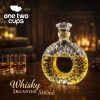One Two Cups Botol Whisky Decanter Glass Bottle Liquor Scotch 500ml - EY500