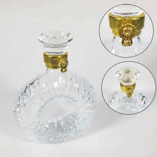 One Two Cups Botol Whisky Decanter Glass Bottle Liquor Scotch 500ml - EY500