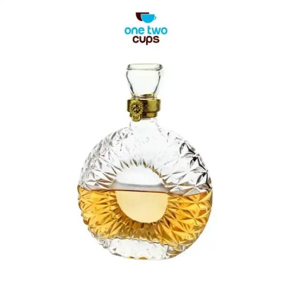 One Two Cups Botol Whisky Decanter Glass Bottle Liquor Scotch 500ml - EY500