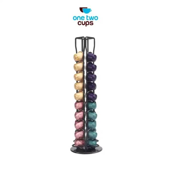 One Two Cups Rak Kapsul Kopi Putar Espresso Storage Organizer 40 Pods - RV-90