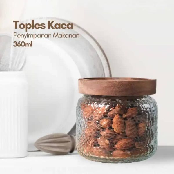 ginee_20260416164613622_9178512933.jpeg One Two Cups Toples Kaca Penyimpanan Makanan Kedap Udara Storage Jar - HC103
