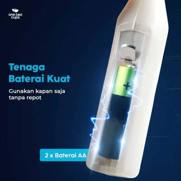 ginee_20260416164821723_8619677331.jpeg One Two Cups Hand Mixer Mini Pengocok Telur Kopi Milk Frother Battery - 16310 - Hitam