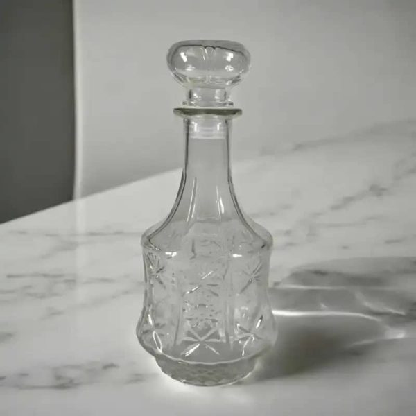 One Two Cups Botol Whisky Decanter Glass Bottle Liquor Scotch 700ml - C09