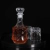 One Two Cups Botol Whisky Decanter Glass Bottle Liquor Scotch 700ml - C09