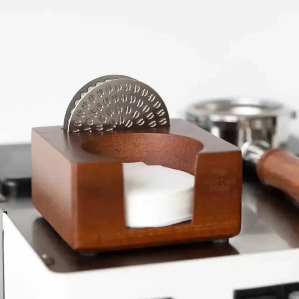 One Two Cups Tempat Penyimpanan 2in1 Paper Filter Puck Screen Espresso - A-52