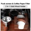 One Two Cups Tempat Penyimpanan 2in1 Paper Filter Puck Screen Espresso - A-52
