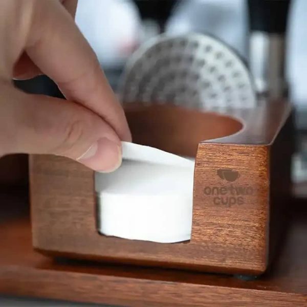One Two Cups Tempat Penyimpanan 2in1 Paper Filter Puck Screen Espresso - A-52