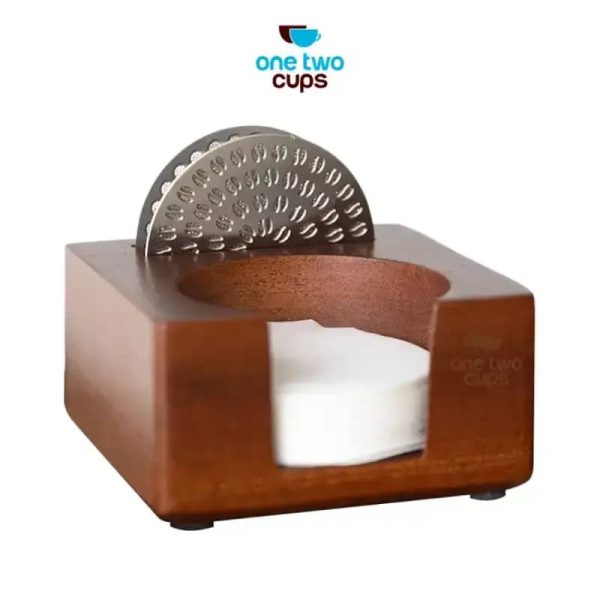One Two Cups Tempat Penyimpanan 2in1 Paper Filter Puck Screen Espresso - A-52