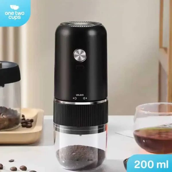 One Two Cups Penggiling Kopi Elektrik Coffee Grinder Adjust 1000mAh - MDJ-13