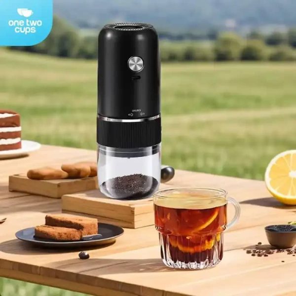One Two Cups Penggiling Kopi Elektrik Coffee Grinder Adjust 1000mAh - MDJ-13