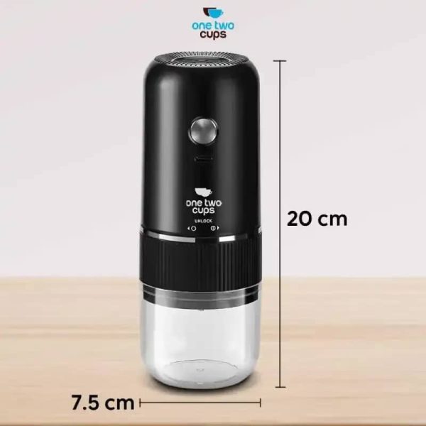 One Two Cups Penggiling Kopi Elektrik Coffee Grinder Adjust 1000mAh - MDJ-13