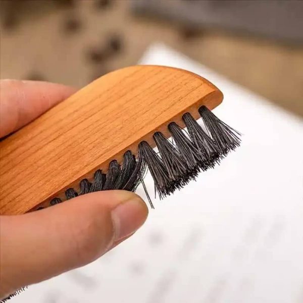 ginee_20260416171038340_1350487030.jpeg One Two Cups Sikat Meja Bar Kopi Cleaning Powder Brush Bar Horsehair - A-13