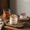 One Two Cups Gelas Kaca Aesthetic Dirty Latte Pudding Es Krim Glass - T-350