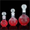One Two Cups Whisky Decanter Glass Bottle Liquor Scotch Luxury Round - C13