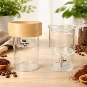 One Two Cups Cold Brew Coffee Maker Ice Drip Regulating Valve 800ml - C4-05