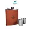 One Two Cups Botol Hip Flask Stainless Leather 7oz with Shot Glass - TAG7