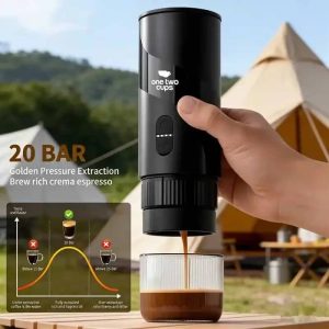 One Two Cups Portable Coffee Maker 2in1 Nespresso 20 Bar 1500mAh - HS9440-1S