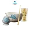 One Two Cups Matcha Set Chawan Chasen Stand Chashaku 500ml 4 PCS - CZ6