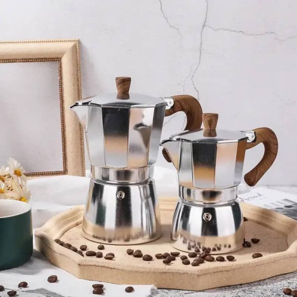 One Two Cups Moka Pot Teko Kopi Espresso Coffee Stovetop 3 Cup 150ml - JF113