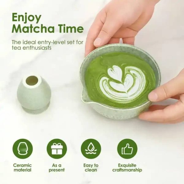 ginee_20260416173507123_6738369365.jpeg One Two Cups Matcha Set Kit Chawan Chasen Stand Ceramic 500ml 2 PCS - S45