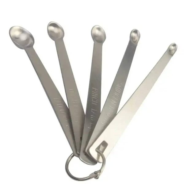 ginee_20260416173637357_7840339007.jpeg One Two Cups Sendok Takar Teh Stainless Steel Measuring Spoon 5 PCS - S301