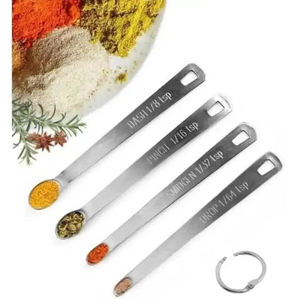 ginee_20260416173637522_1166205774.jpeg One Two Cups Sendok Takar Teh Stainless Steel Measuring Spoon 5 PCS - S301