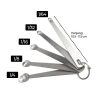 ginee_20260416173637952_8836361906.jpeg One Two Cups Sendok Takar Teh Stainless Steel Measuring Spoon 5 PCS - S301