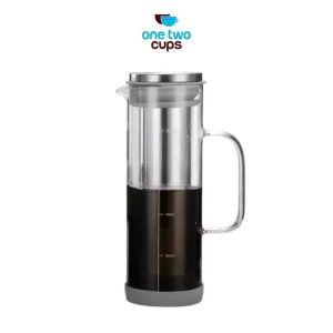 One Two Cups Teko Kopi Kaca Saringan Tahan Panas Cold Brew Maker 800ml - OD-10