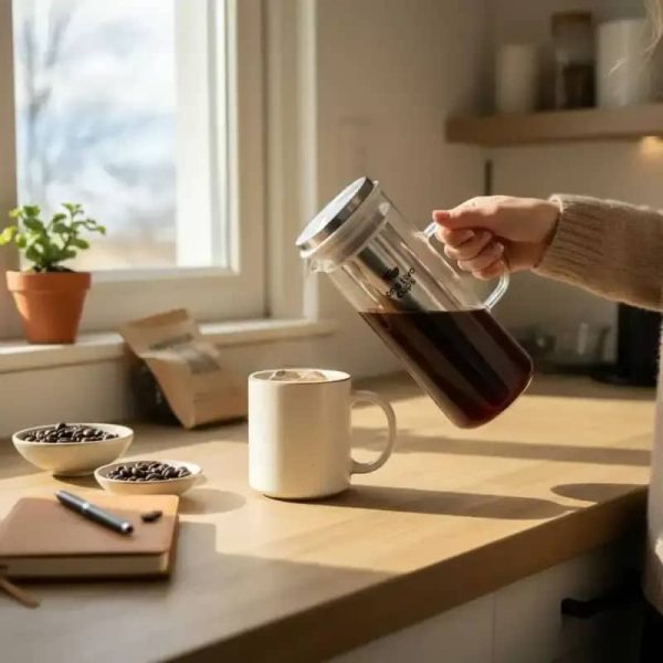 ginee_20260416173751904_2516373517.jpeg One Two Cups Teko Kopi Kaca Saringan Tahan Panas Cold Brew Maker 800ml - OD-10