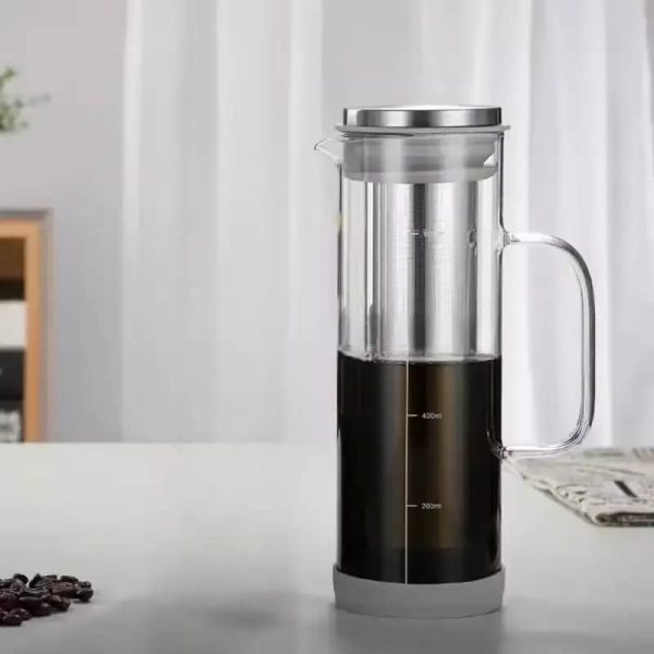 ginee_20260416173752275_3885222515.jpeg One Two Cups Teko Kopi Kaca Saringan Tahan Panas Cold Brew Maker 800ml - OD-10