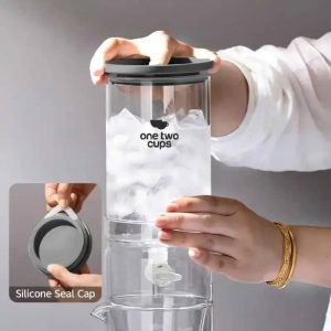 One Two Cups Cold Brew Coffee Maker Ice Drip Regulating Valve 600ml - C4-02