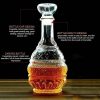 One Two Cups Whisky Decanter Glass Bottle Liquor Scotch Luxury Pagoda - C25