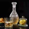 One Two Cups Whisky Decanter Glass Bottle Liquor Scotch Luxury Pagoda - C25