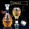 One Two Cups Whisky Decanter Glass Bottle Liquor Scotch Luxury Pagoda - C25