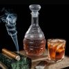 One Two Cups Whisky Decanter Glass Bottle Liquor Scotch Luxury Pagoda - C25