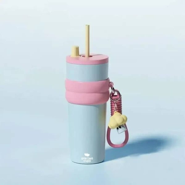 One Two Cups Botol Minum Tumbler Air Panas Dingin with Straw 710ml - YS-9000